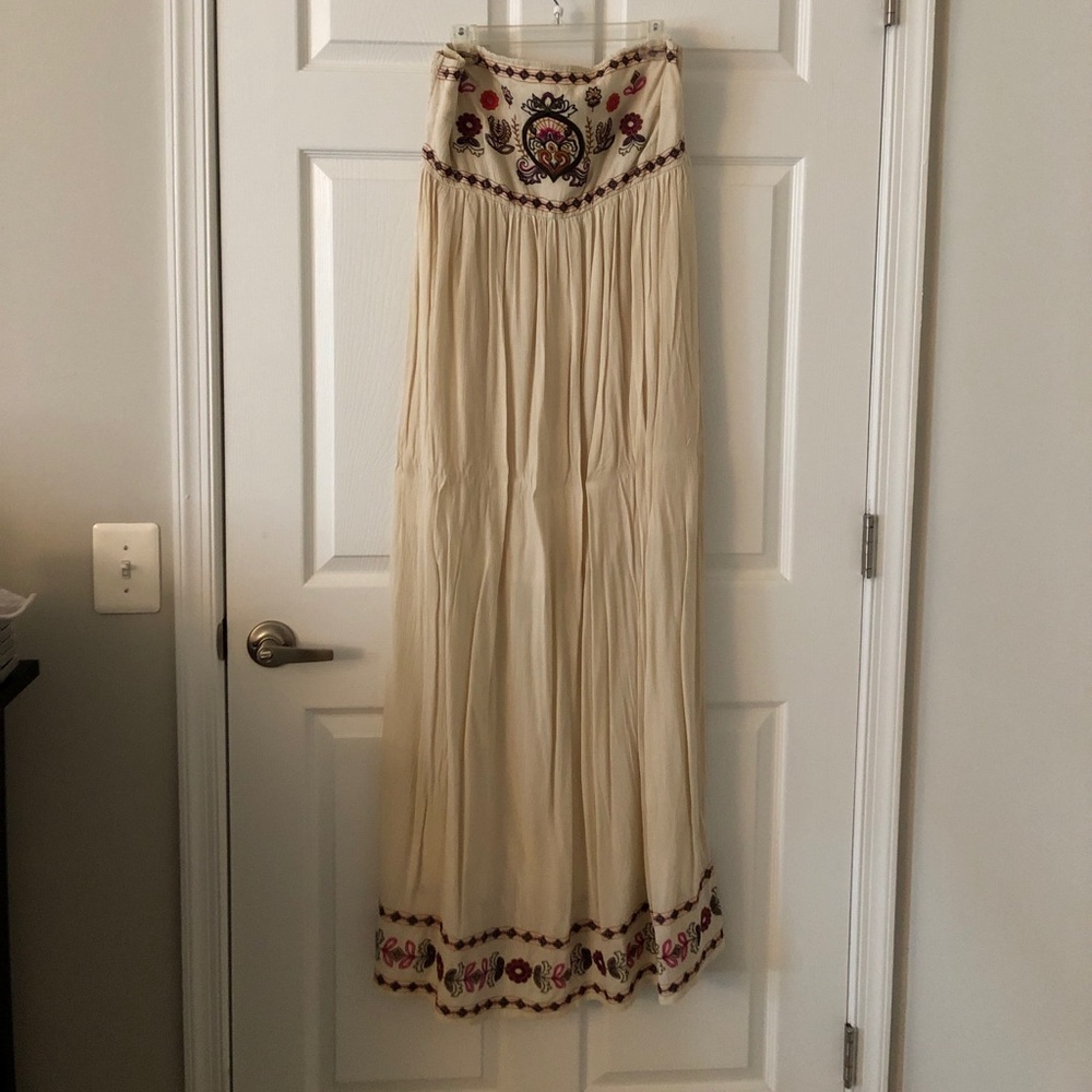 Hippy-esque embroidered maxi dress